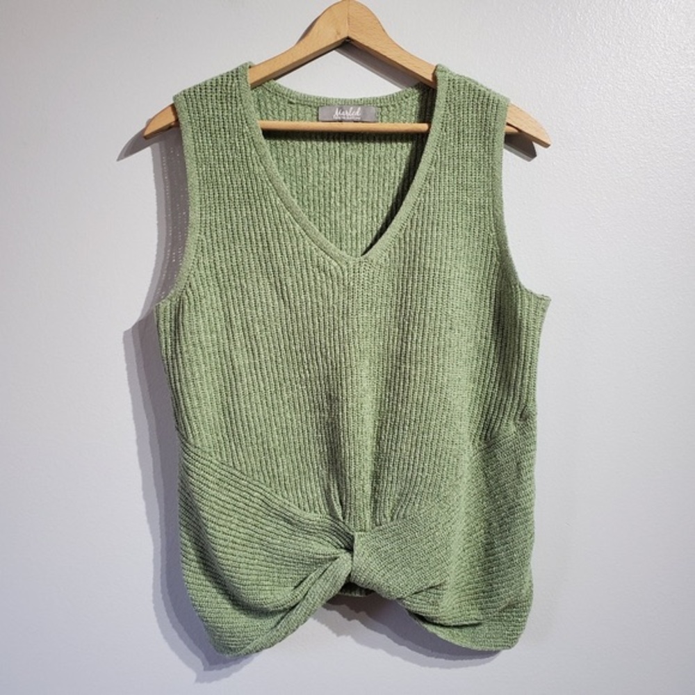 Green Sleeveless Sweater